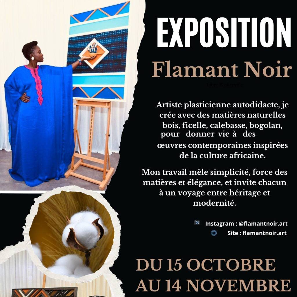 VERNISSAGE DE L&rsquo;EXPOSITION &laquo;&nbsp;FLAMANT NOIR&nbsp;&raquo;